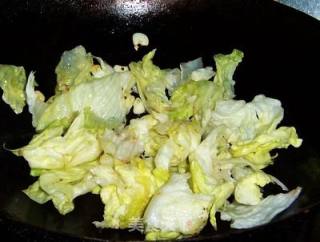 Lettuce with Garlic Oyster Sauce recipe