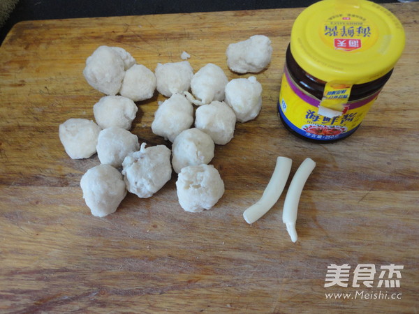 Fried Cuttlefish Balls with Hoisin Sauce recipe