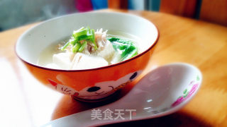 27's Cooking Diary-tofu and Enoki Mushroom Chicken Soup recipe