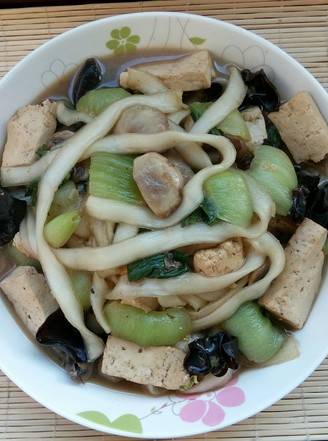 Tofu Noodles, Rapeseed Mushroom Stew