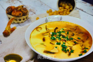 Egg Custard~scallop Agaricus Steamed Egg recipe