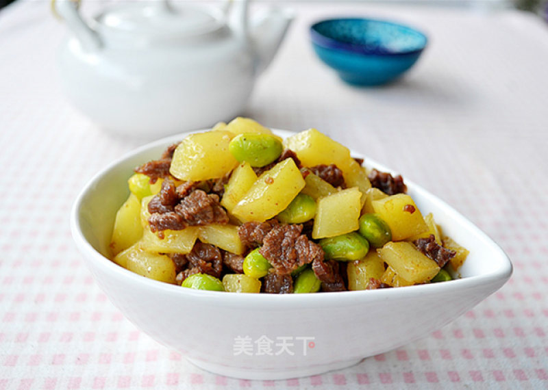 Diced Beef with Bean Flavor recipe