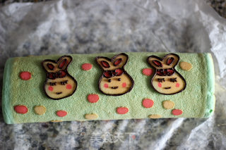 #四session Baking Contest and is Love to Eat Festival#little Rabbit Painted Cake Roll recipe