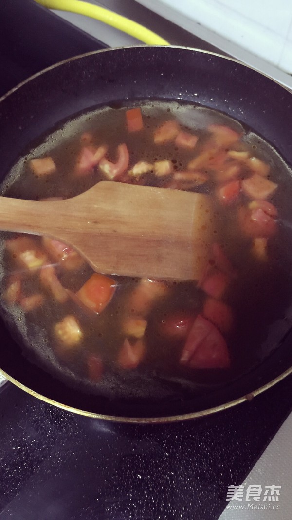 Tomato Wanton Noodles recipe