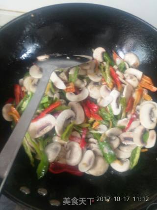 Colored Pepper Mushroom recipe