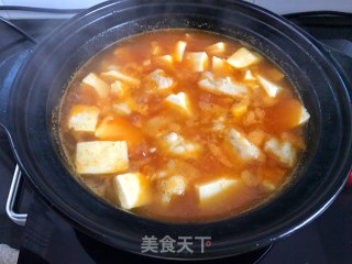 Tofu with Tomato and Dragon Fish in Casserole recipe