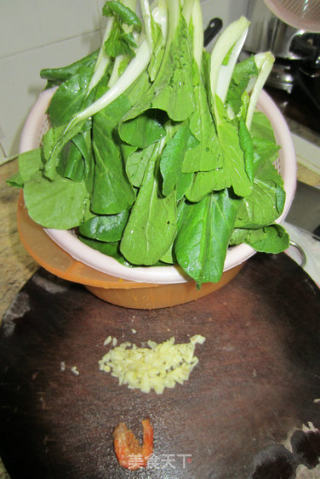 Stir-fried Chinese Cabbage with Garlic Shrimp Sauce recipe