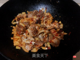 Large Plate Chicken with Belt Noodles recipe