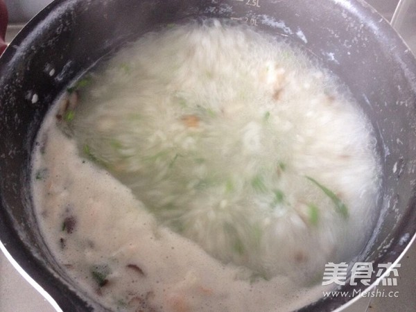 Mushroom, Abalone and Shrimp Congee recipe