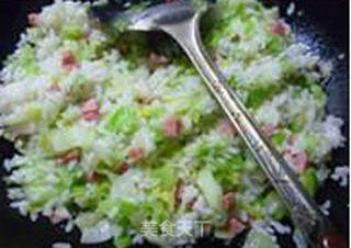 Cabbage Grilled Sausage Fried Rice recipe