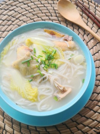 Baby Vegetable Chicken Soup with Rice Noodles recipe