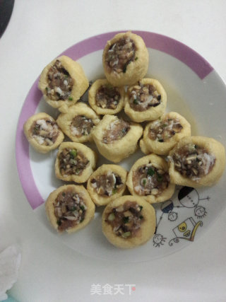 Pan-fried Tofu with Stuffed Oil recipe