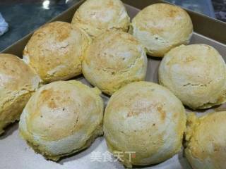 #四session Baking Contest and It’s Love to Eat Festival# Cornmeal, Seafood, Dried Vegetables, Toasted Bread Dumplings recipe