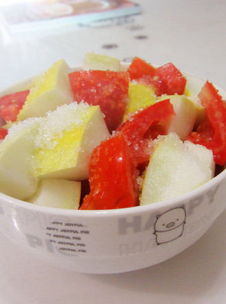 Cantaloupe and Tomatoes in Vinegar
