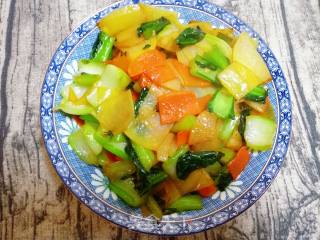 Potato Chips Stir-fried Rape recipe