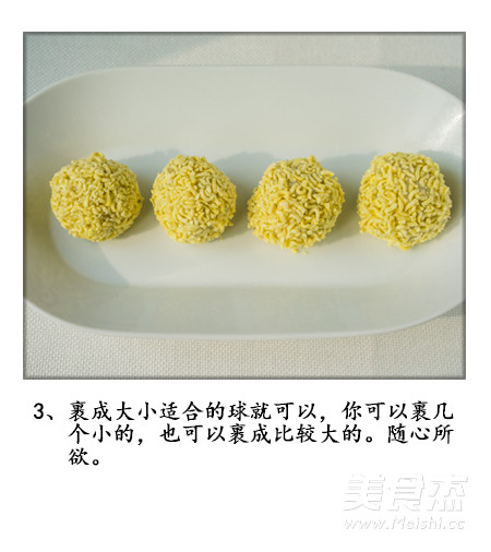 Instant Noodles Can Also be Used Like this "instant Noodle Shrimp Ball" recipe