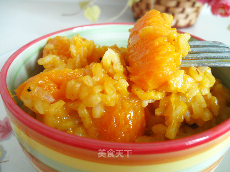 A Dish Inherited from Mother-pumpkin Thick Rice recipe