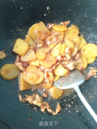 Stir-fried Pork Belly with Potato Chips recipe