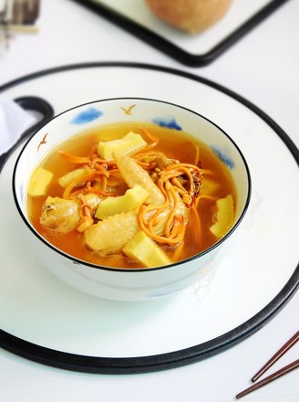 Cordyceps Flower Coconut Chicken Soup recipe