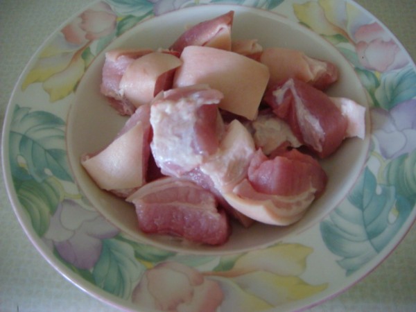 Braised Pork with Two Color Radishes recipe