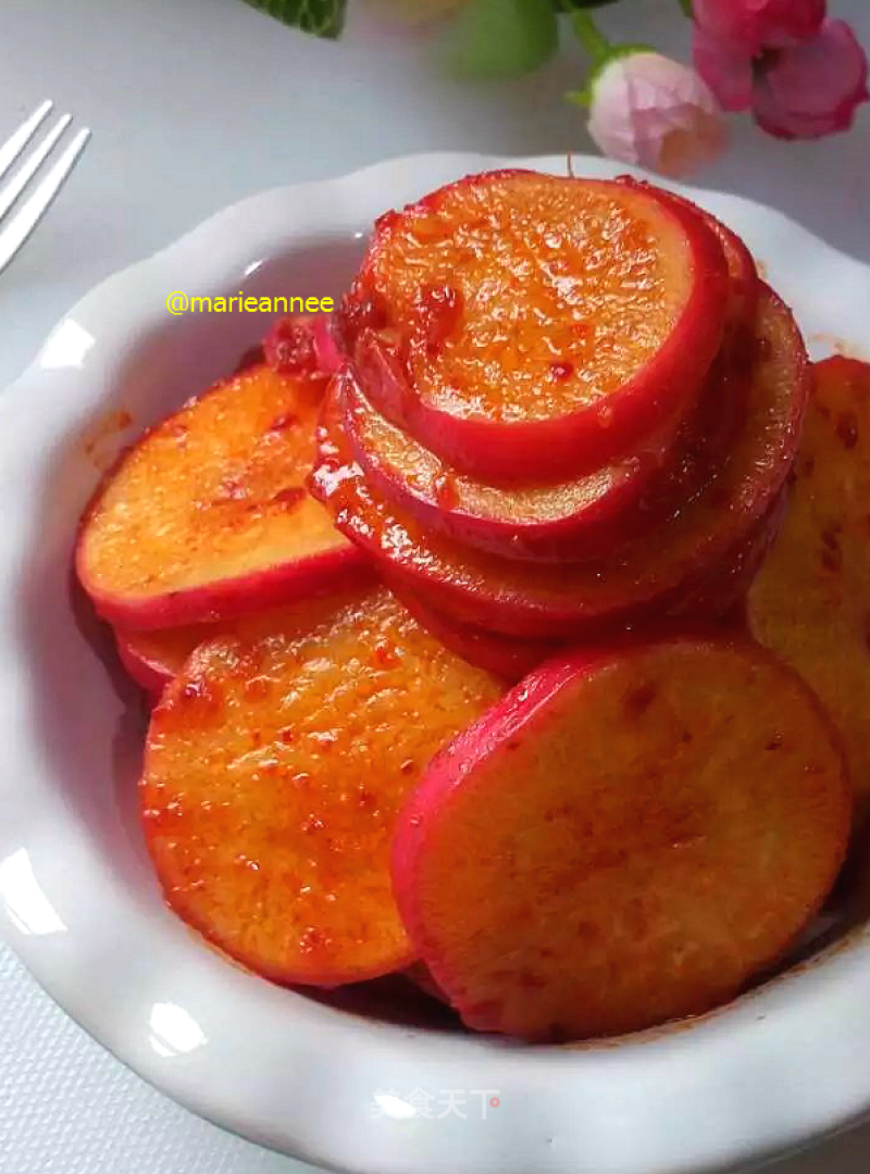 Red Radish in Cold Dressing recipe