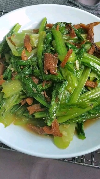 Stir-fried Lettuce with Canned Fish