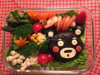 #巴黎春游赏樱# of Kumamoto Bear Bento recipe