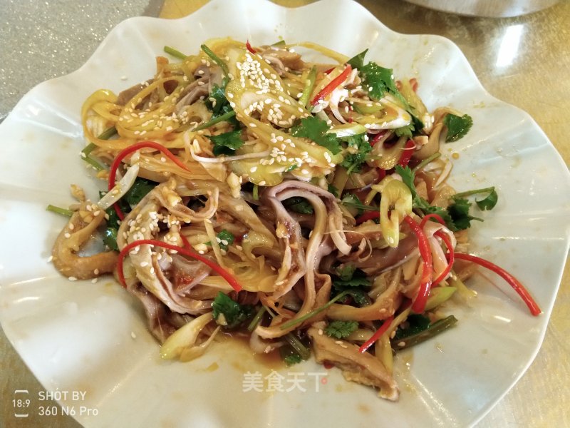 Cold Pork Belly Shreds recipe