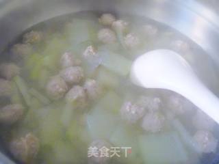 [healthy Soup Pot] Clearing Heat and Lishui Soup---winter Melon Meatball Soup recipe