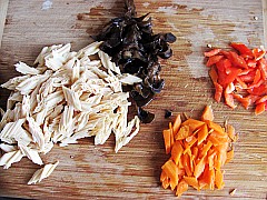 Five-color Yuba with Ginger Juice recipe