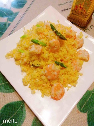 Shrimp Golden Fried Rice recipe