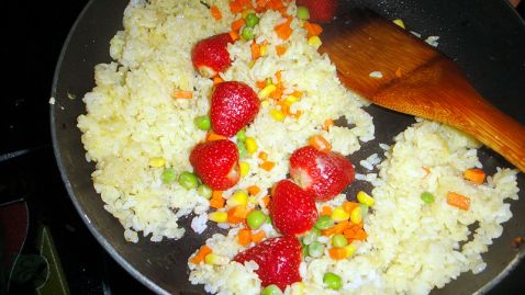 Strawberry Fried Rice recipe