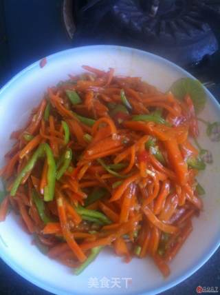 Sweet and Sour Carrots Served with Rice recipe