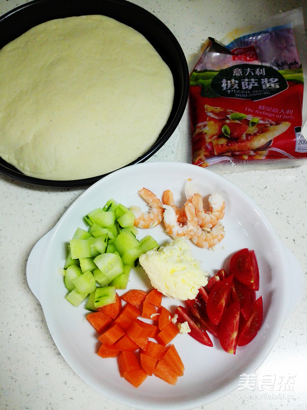 Ki Wai Shrimp Vegetable and Fruit Pizza recipe