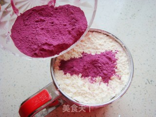 Purple Sweet Potato Sesame Fingercakes recipe