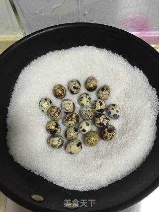 Salt Baked Quail Eggs recipe