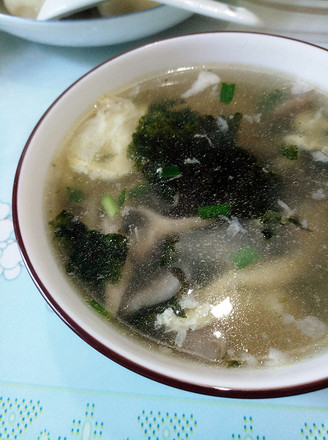 Pork Xiuzhen Mushroom Seaweed Egg Soup