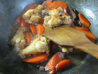 Roasted Chicken Wing Roots with Carrots recipe