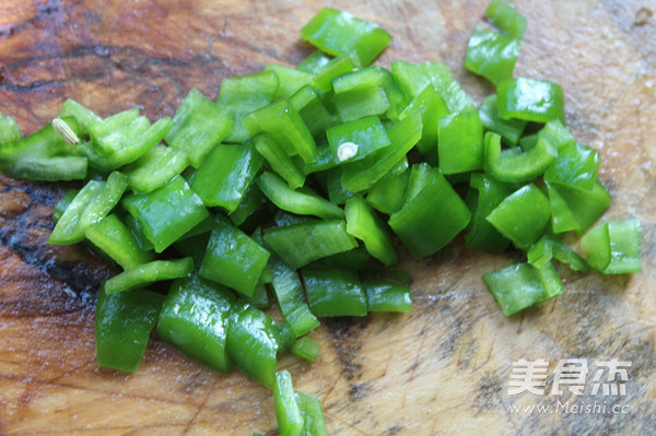 Scallops, Green Peppers and Eggs recipe