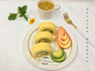#the 4th Baking Contest and is Love to Eat Festival#avocado Cake Roll recipe