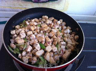 Stir-fried Tofu with Shrimp Paste and Green Onions recipe