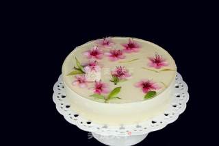 Peach Blossom Yogurt Cheese Mousse Cake recipe