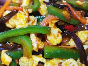 Fish-flavored Scrambled Eggs with Giant Rice recipe