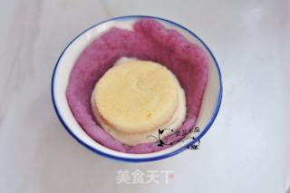 Purple Sweet Potato Snowy Moon Cake recipe