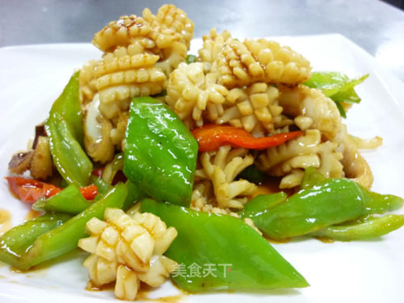 Sauteed Cuttlefish Flower recipe
