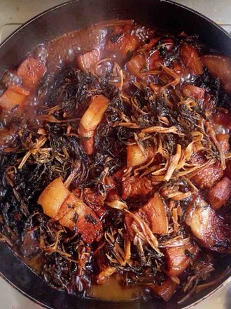 Pork with Dried Vegetables and Plum recipe