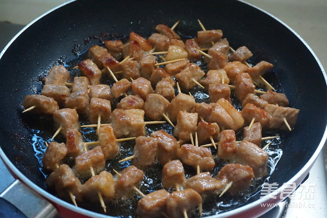 Toothpick Meat Skewers recipe