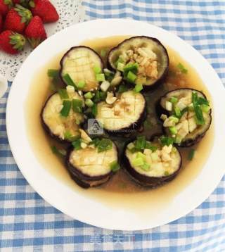 Eggplant Stuffed + Pineapple Steamed Rice recipe