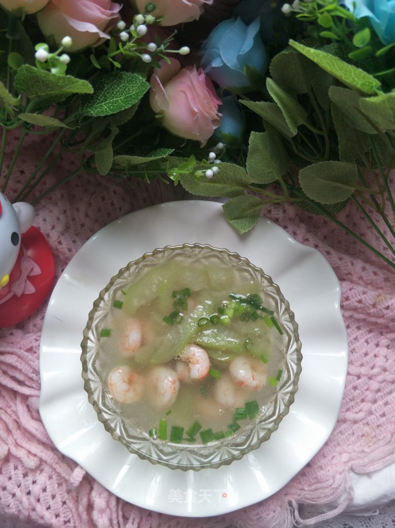 Loofah and Shrimp Soup recipe