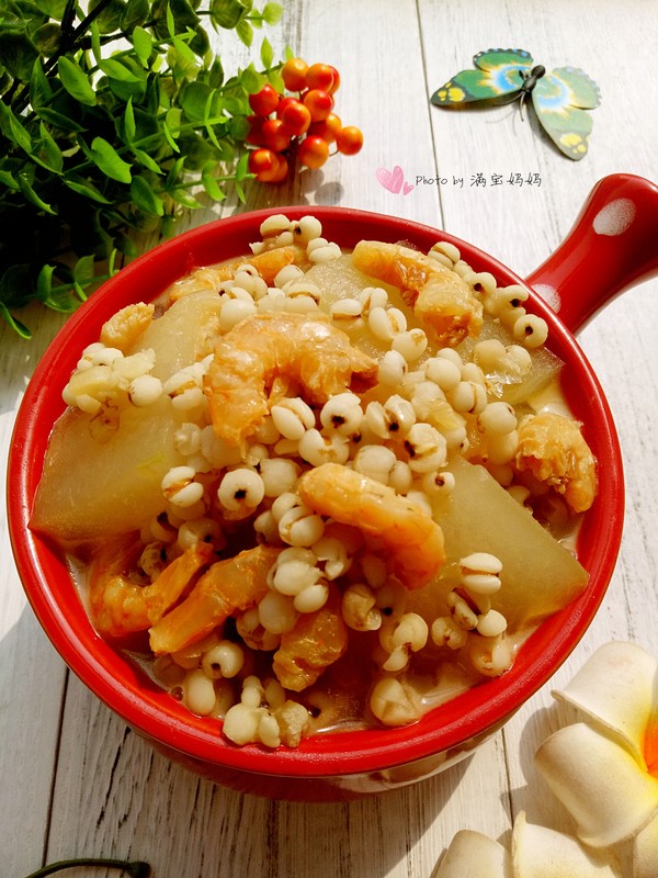 Winter Melon, Sea Rice and Coix Seed Soup recipe